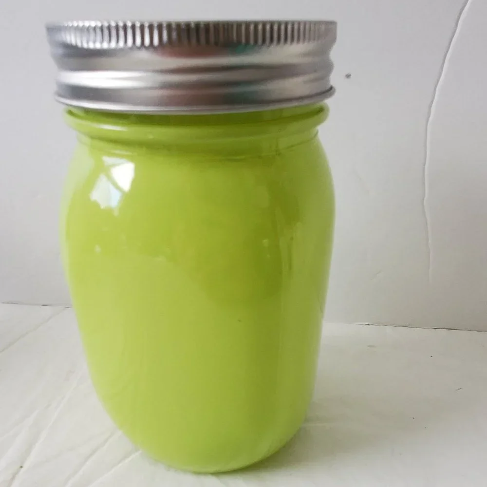 Three Painted Mason Jars